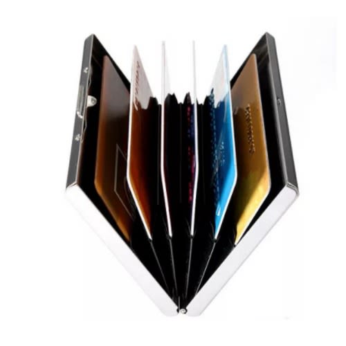 Anti-scan Rfid 1stainless Steel Id Credit Card Holder-Silver