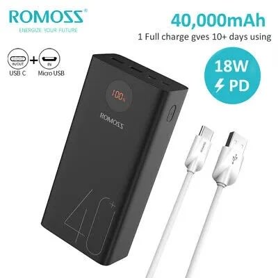 Pea40 Two-way Power Bank - 18w - 40000mah