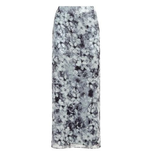 Smudge Floral Maxi Skirt - Multicolour