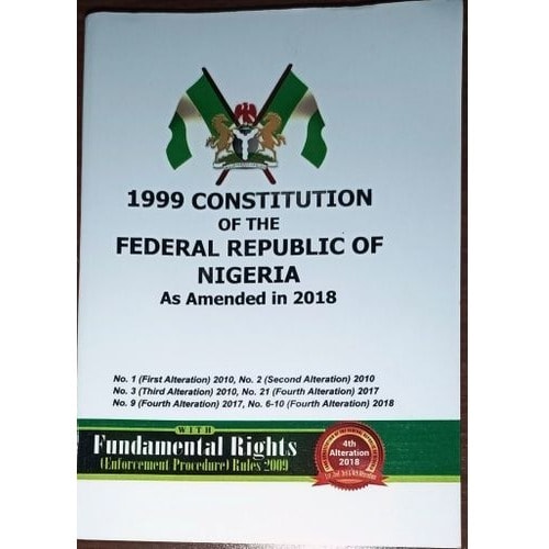 1999 Constitution Of The Federal Republic Of Nigeria 1