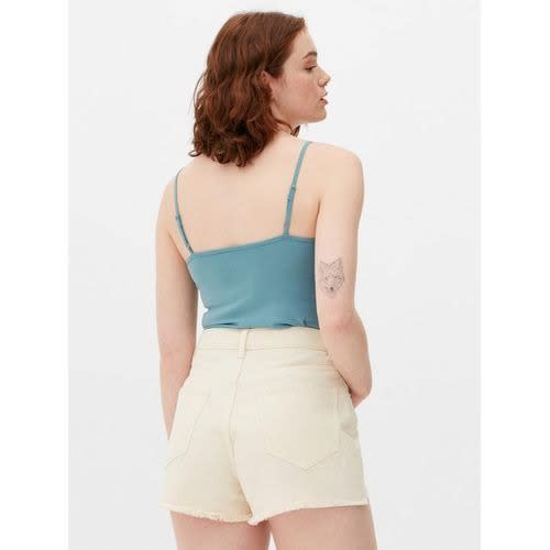 Adjustable Strap Stretch Camisole- Teal