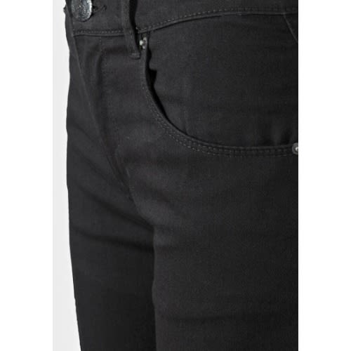 Ladies' 5-pocket Design High Waist Skinny Jeans - Black