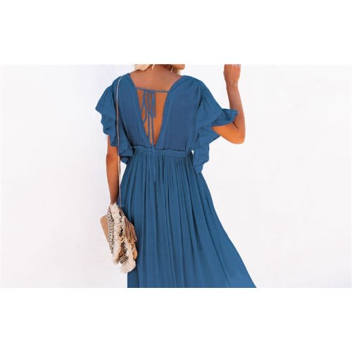 Beach Summer Maxi Dress- Blue