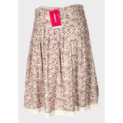 Women's A-Line Floral Midi Skirt