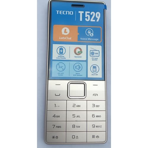 T529 - 2.8 Lcd Screen, Gsm, 0.08mp, 2500mah Battery - Gold