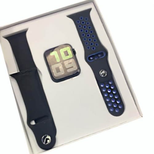 T55 Smart Watch Series 5 With Magnetic Charging, Call And Message Functions - Dot Blue