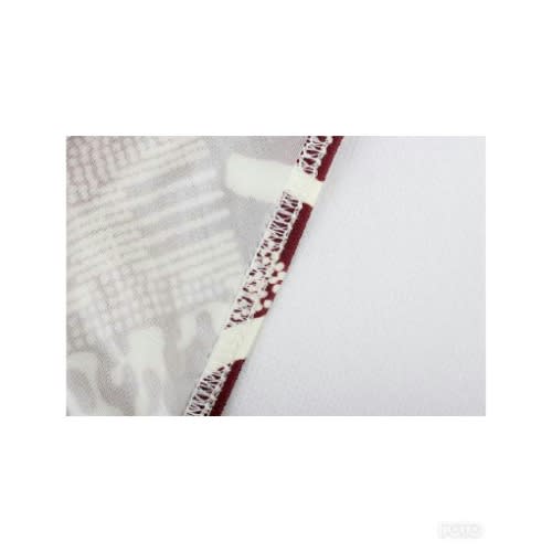 Dark Red Multi Pattern Vest Swimsuit