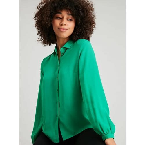 Button Through Shirt- Green