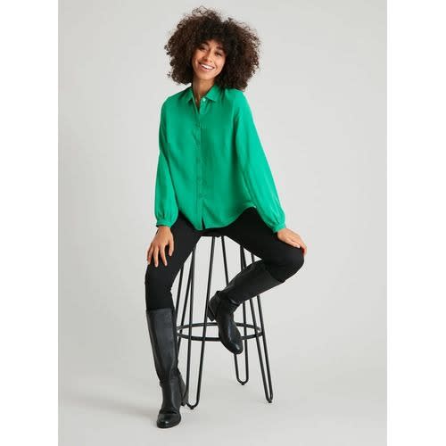 Button Through Shirt- Green