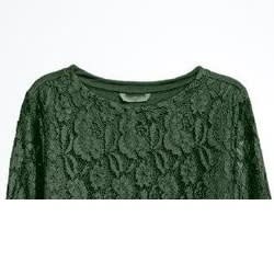 Lace Top- Dark Green