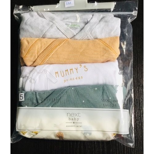 Mummy Princess Long-Sleeved Bodysuits 1m H - Pack Of 5