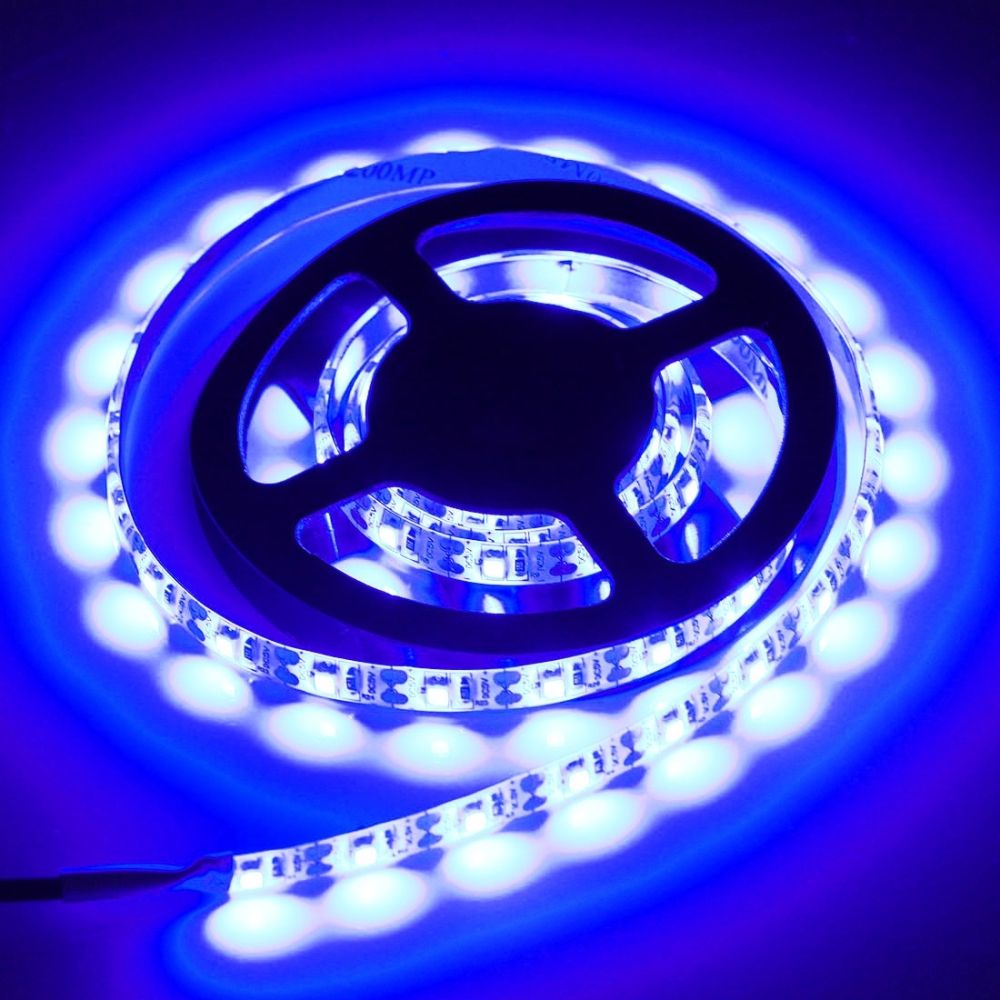 4.8W 60 LEDs SMD 3528 USB TV White Board Epoxy Rope Light With 50cm USB Interface Cable, Length: 1m, DC 5V(Blue Light)