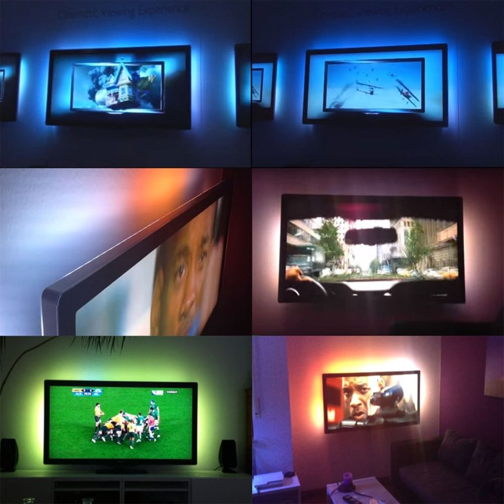 4.8W 60 LEDs SMD 3528 USB TV White Board Epoxy Rope Light With 50cm USB Interface Cable, Length: 1m, DC 5V(Blue Light)
