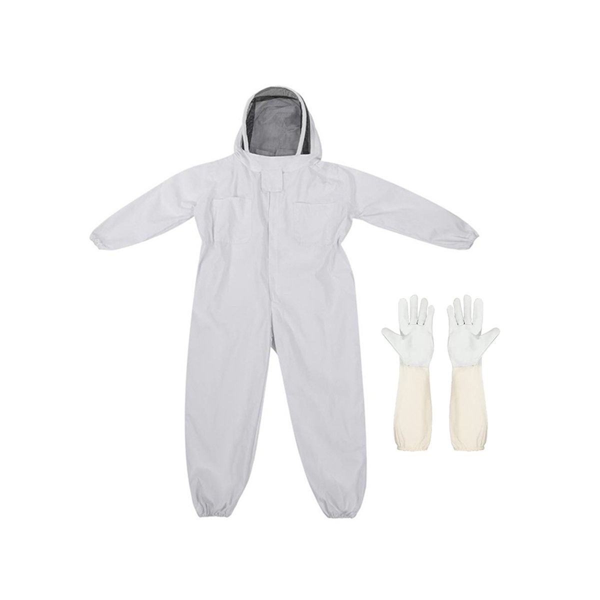 Bee Suit for Men Women,Bee Keeper with Beekeeping Gloves, L