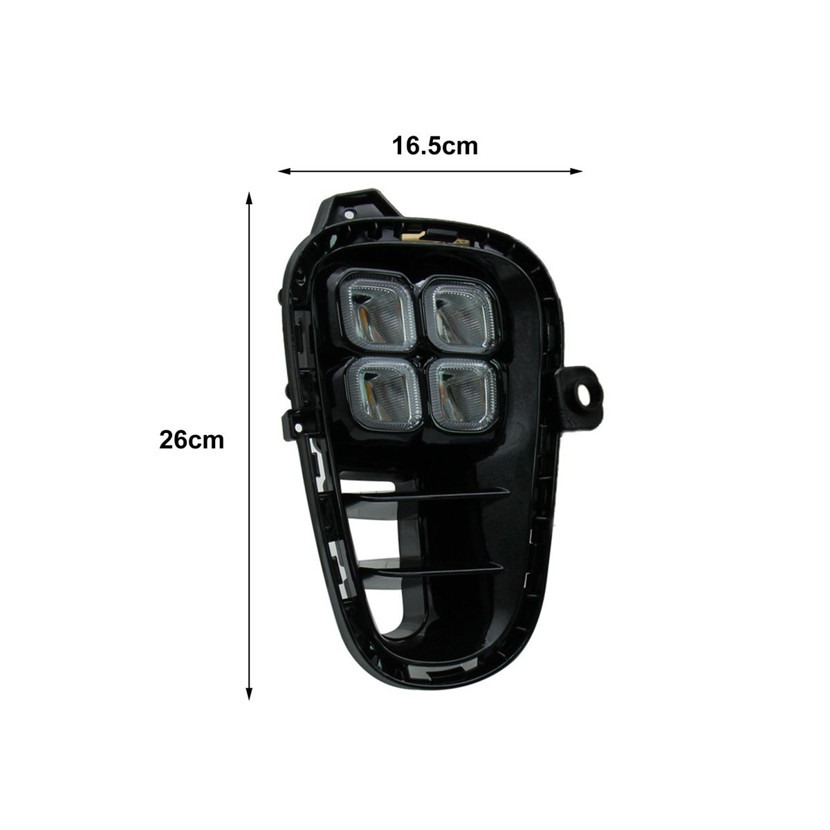 2Pcs Daytime Running Light Heat Resistant Reverse-Black