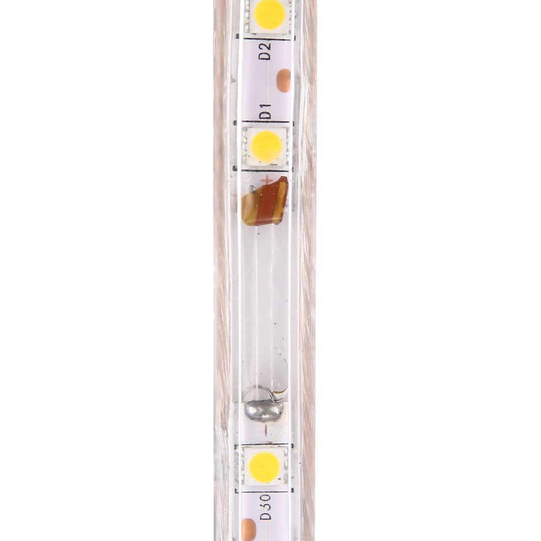 Casing Waterproof LED Light Strip, Length: 5m, Waterproof IP65 SMD 5730 LED Light With Power Plug, 120 LED/m, AC 220V(Warm White)