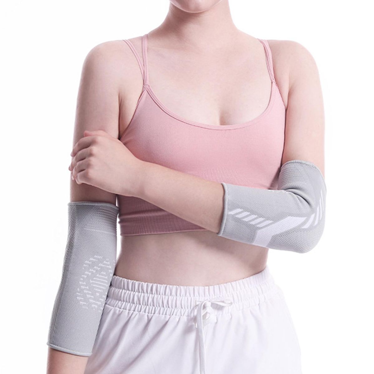 1Pc Extended Wrist Men Women Sports Elbow Arm Grey