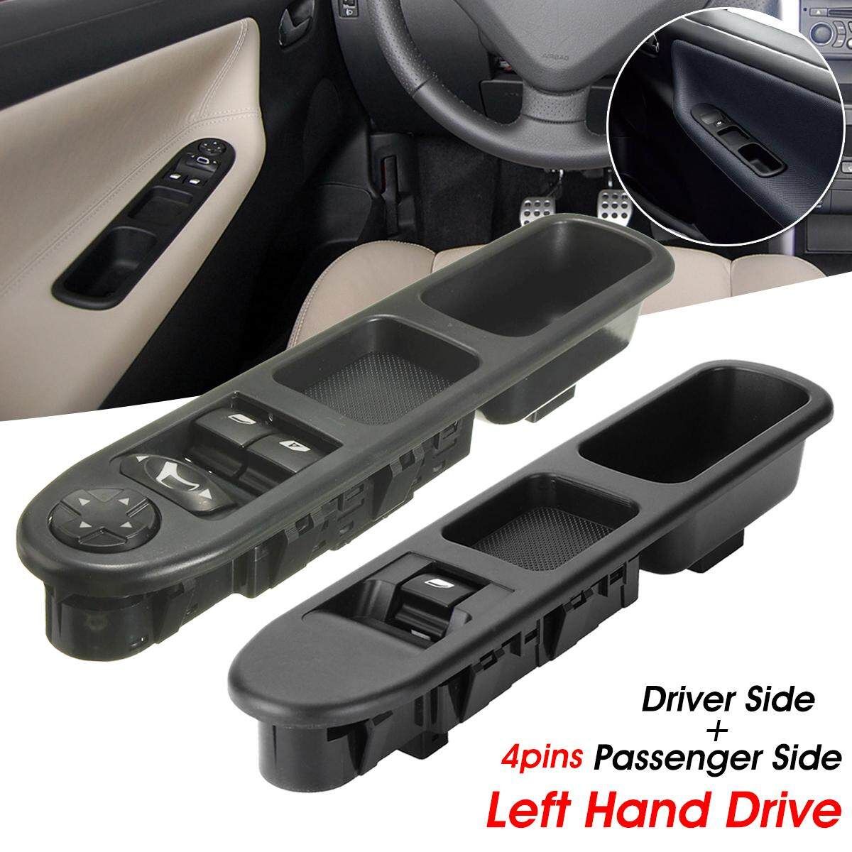 Left Hand Drive Side Passenger Electric Window Control Switch For Citroen C3 Picasso Peugeot 207