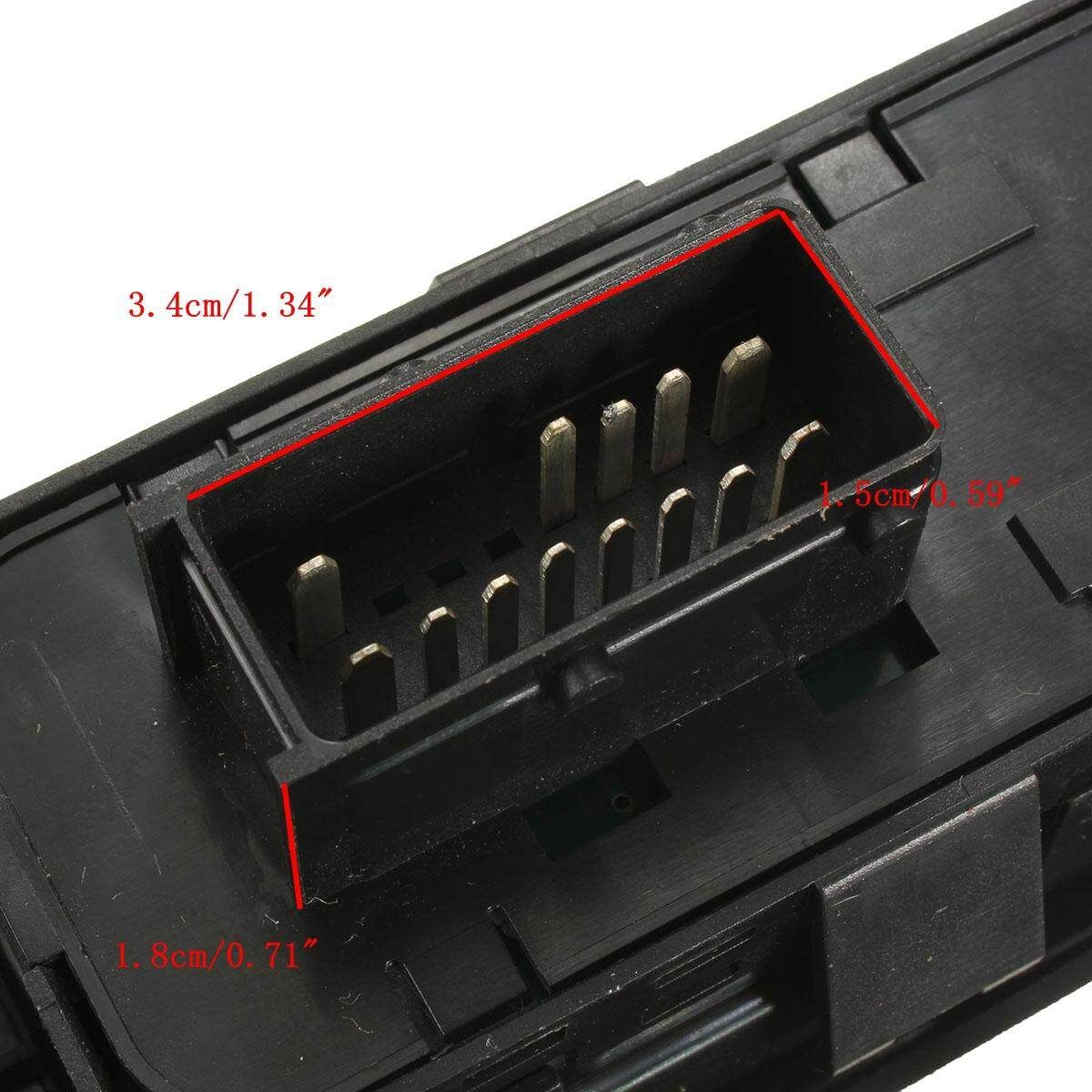 Left Hand Drive Side Passenger Electric Window Control Switch For Citroen C3 Picasso Peugeot 207