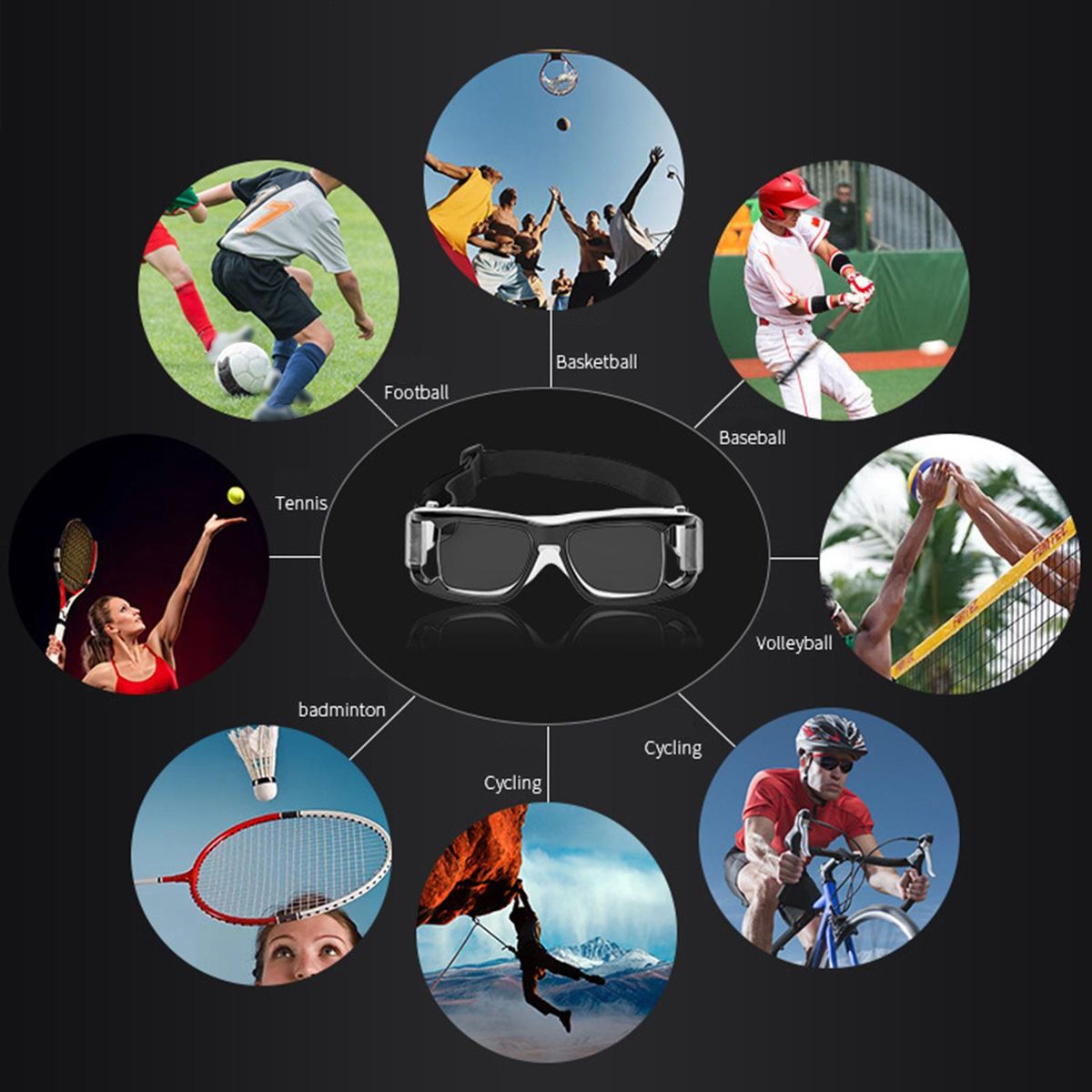 Basketball Sports Glasses  Anti Impact For Soccer Outdoor Women