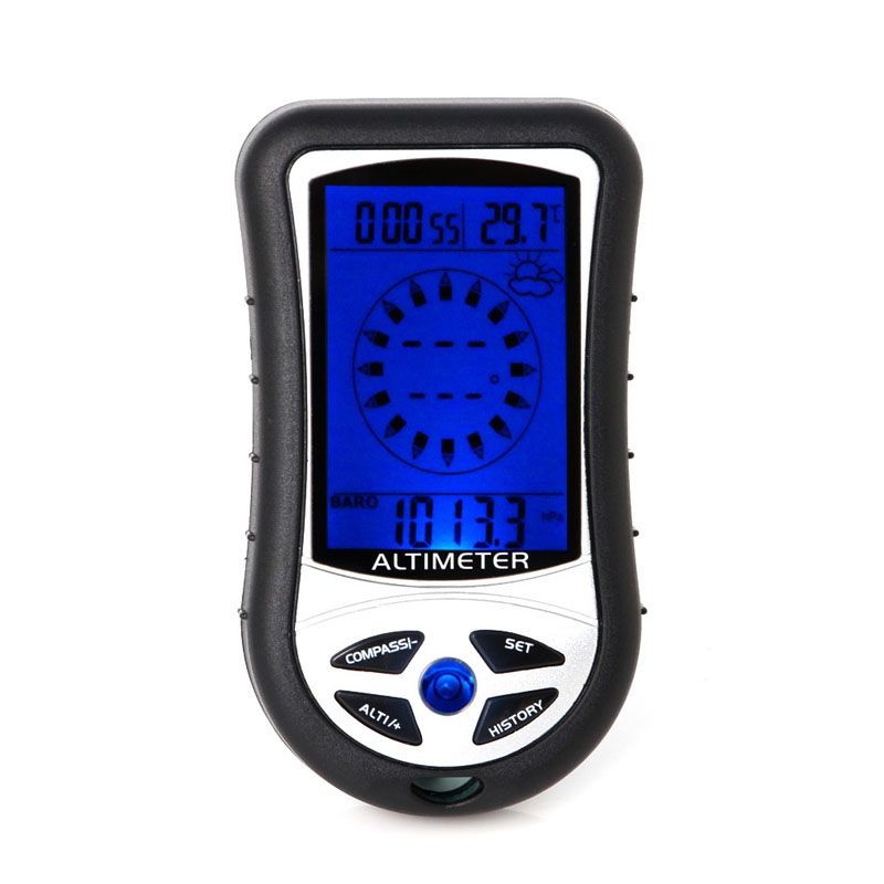 Digital 8 In 1 Lcd Compass Barometer Altimeter Thermo Clock