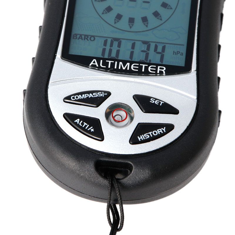 Digital 8 In 1 Lcd Compass Barometer Altimeter Thermo Clock