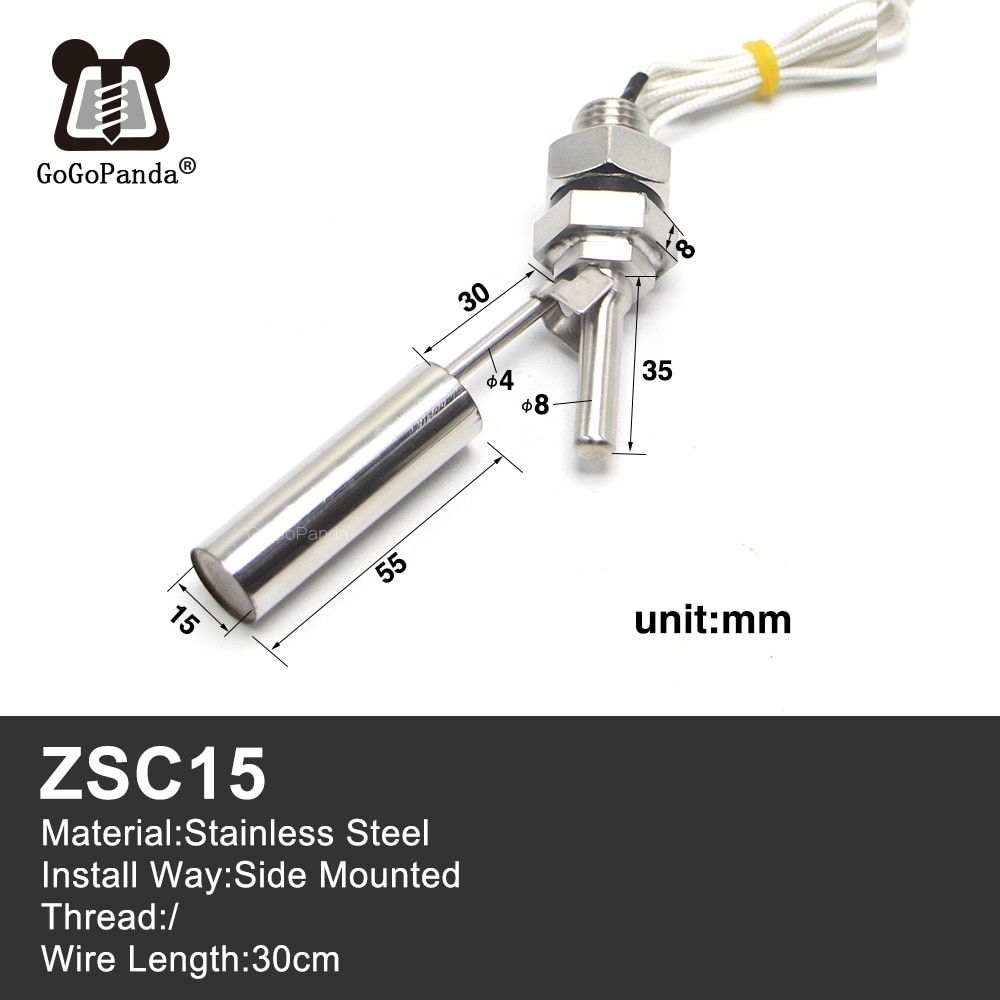 Stainless 100V/220V Free Level Mount Float General ShippingSide Tank Sensor ZSC12 ZSC11-ZSC19 Water Steel Switch Liquid