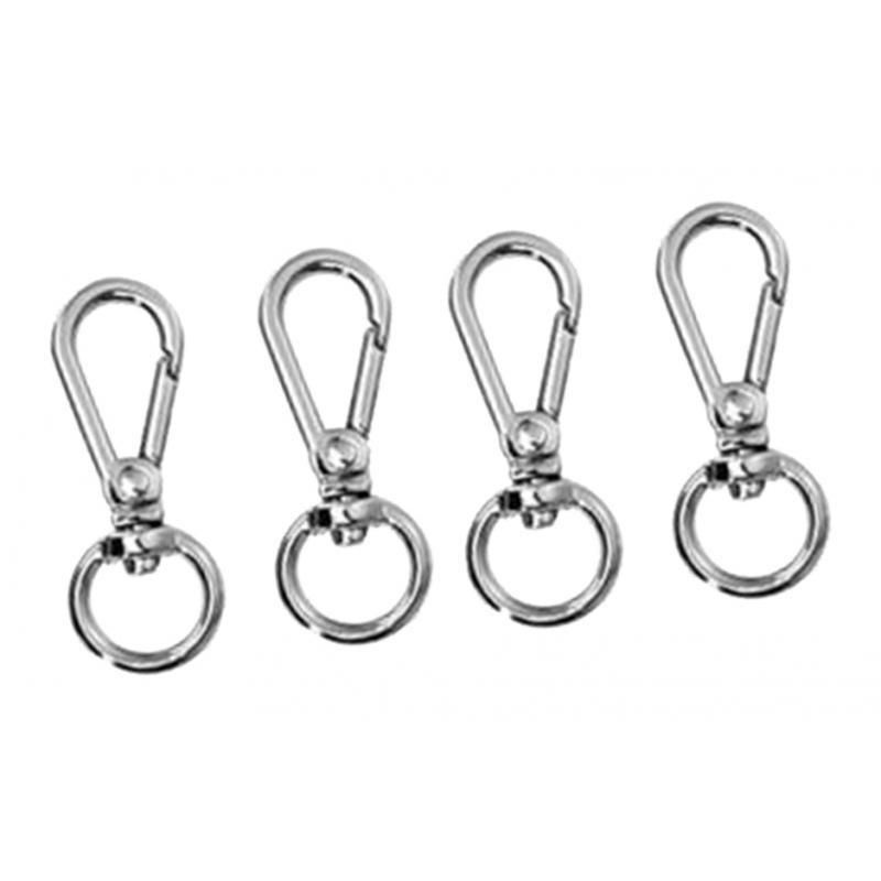 Metal Swivel Clasp Lanyard Snap Hook Lobsters Claw Clasp Silver