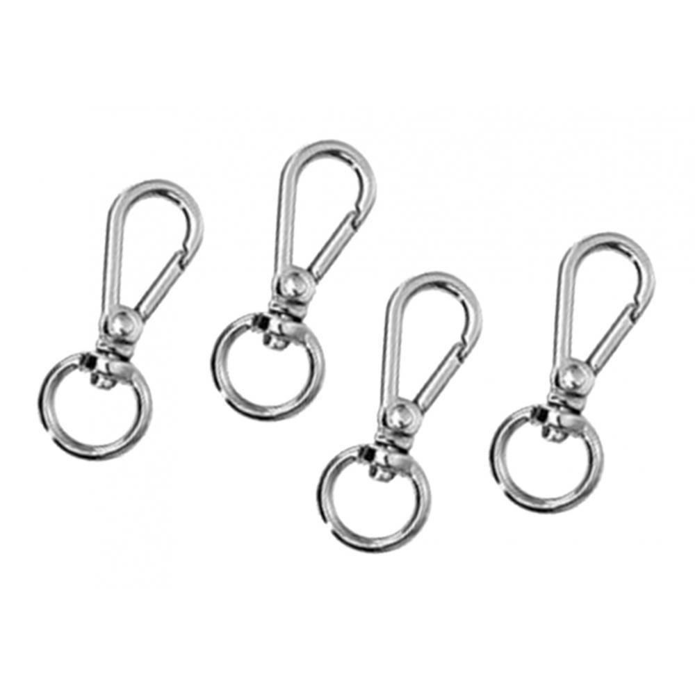 Metal Swivel Clasp Lanyard Snap Hook Lobsters Claw Clasp Silver