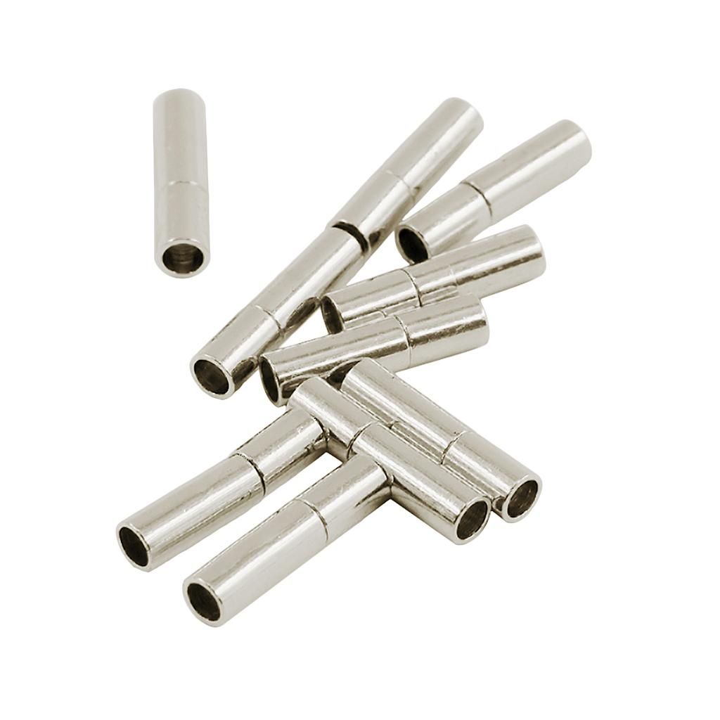 Shiny Magnetic Leather 2pcs 2mm + 20x 3mm Cord End Clasp Integral