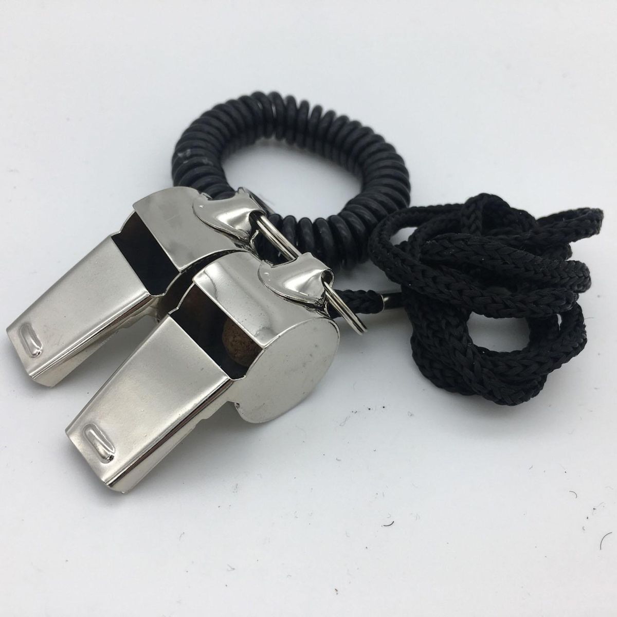Loud Whistle Thunder Blast Referee Whistle Stainless Steel for Outdoor Silver