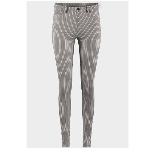 Ladies Patterned Jeggings - Grey