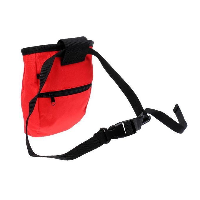 Rock Climbing Caving Bouldering Chalk Bag With ATC Belay Rappel Device