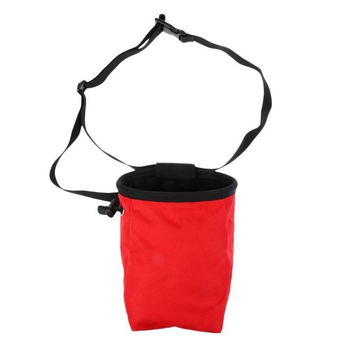 Rock Climbing Caving Bouldering Chalk Bag With ATC Belay Rappel Device