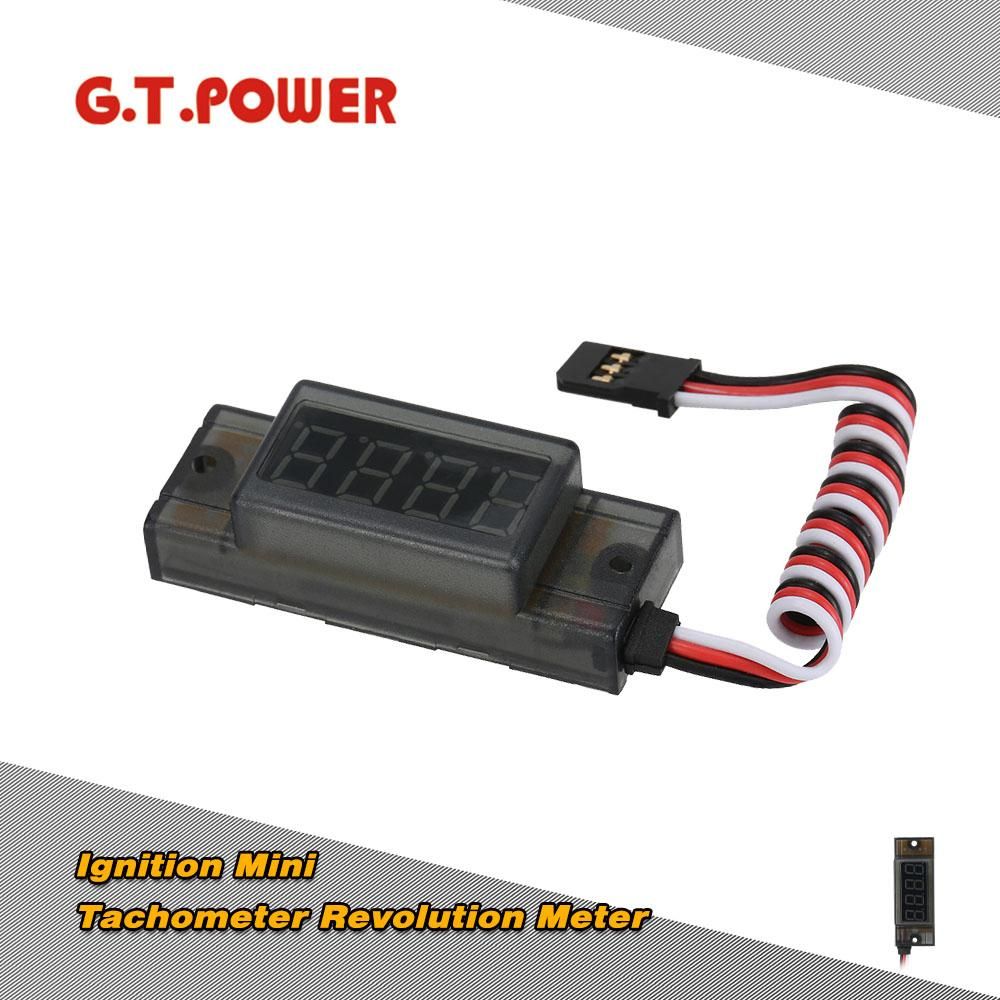 G.T.POWER Ignition Mini Tachometer Revolution Meter for RC CDI Petrol Gas Engine