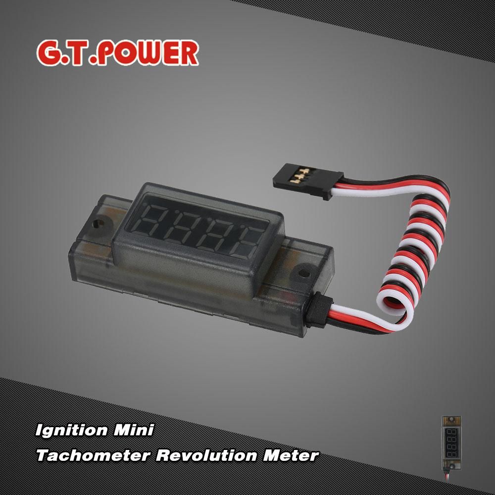 G.T.POWER Ignition Mini Tachometer Revolution Meter for RC CDI Petrol Gas Engine