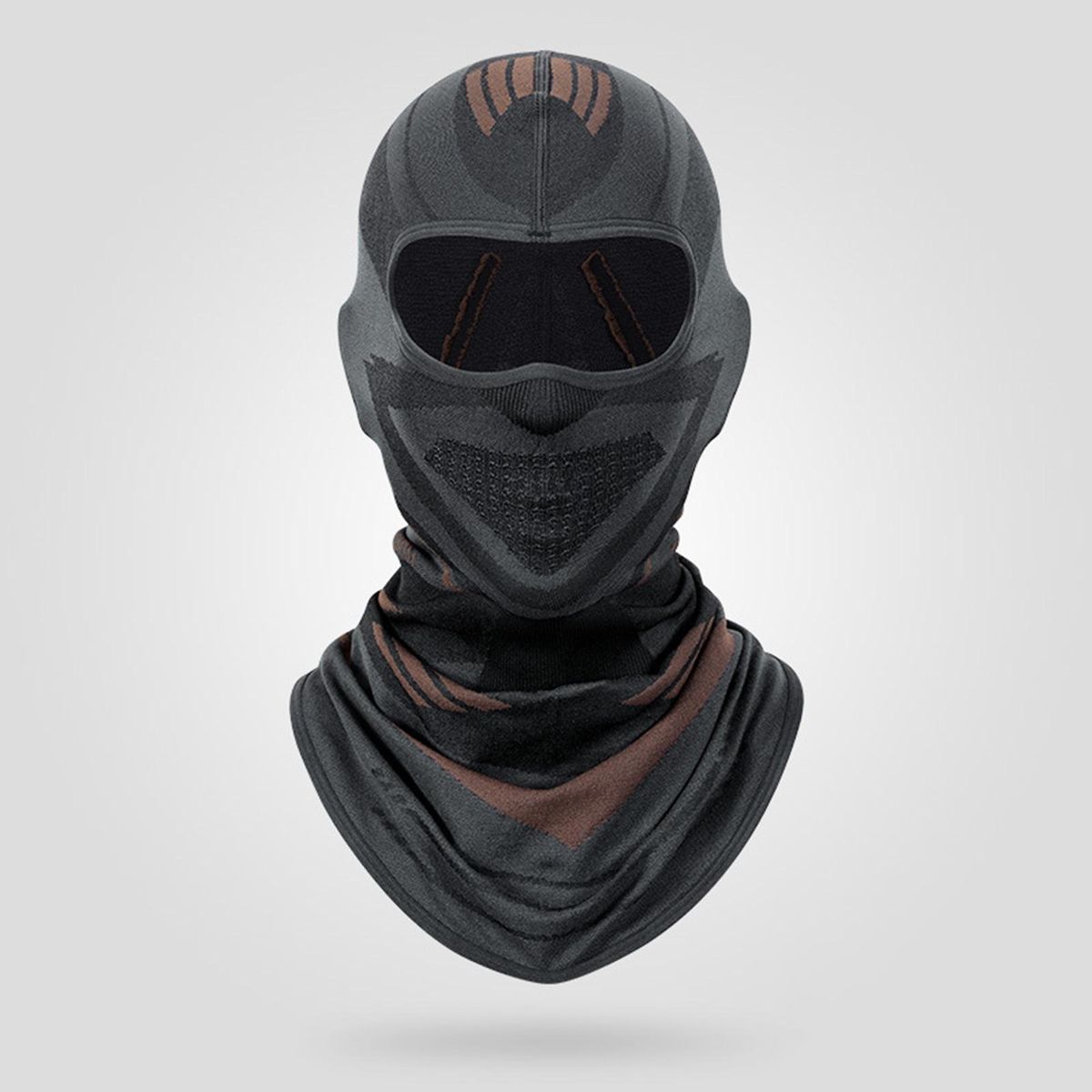 Headgear Neck Gaiter Unisex Thermal Windproof Headgear Neck Gaiter Grey