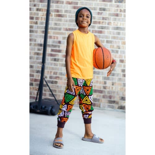 African Print Joggers