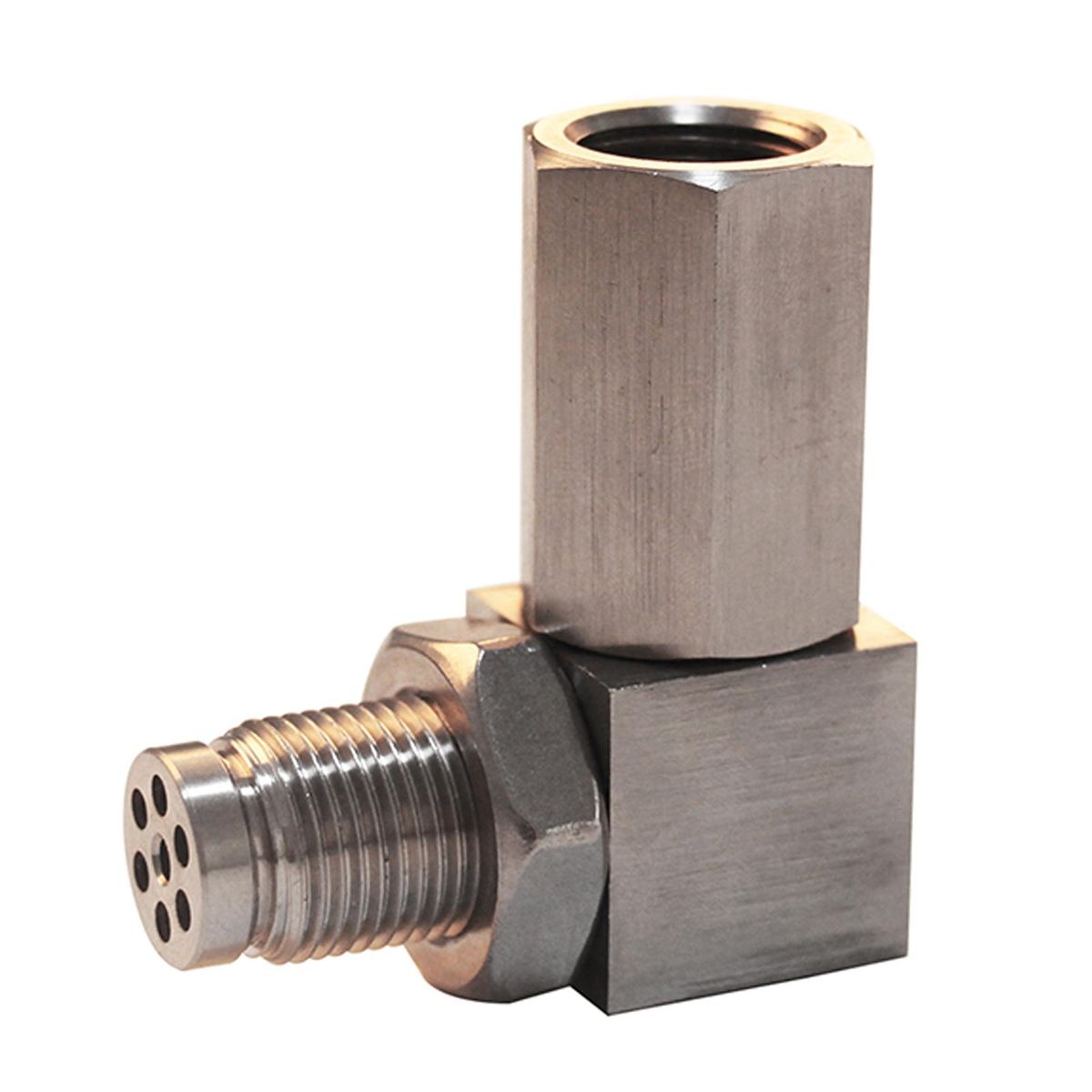 90 Degree O2 Oxygen Sensor Extender Spacer Engine Light Adapter Accessories M18*1.5 Iron Nickel Plating