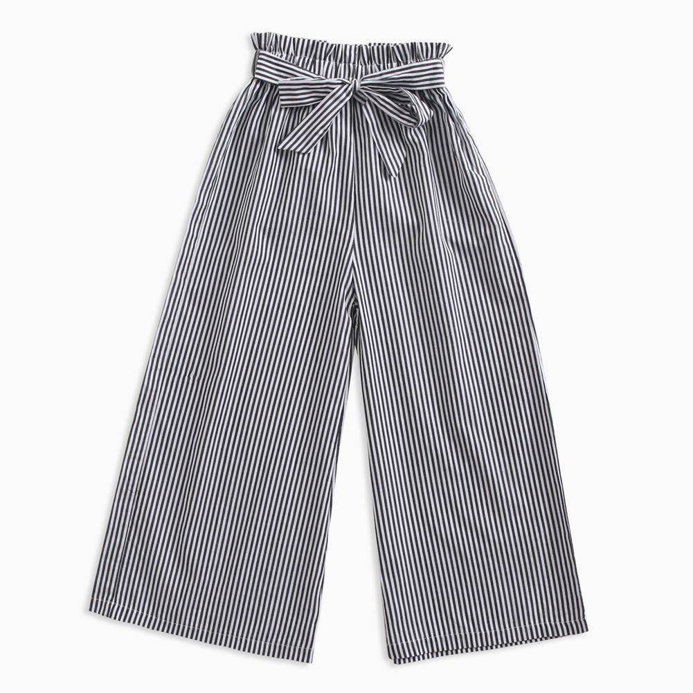 Stripe Girl Pants Kids Cotton Pant Soft Trousers For Girls