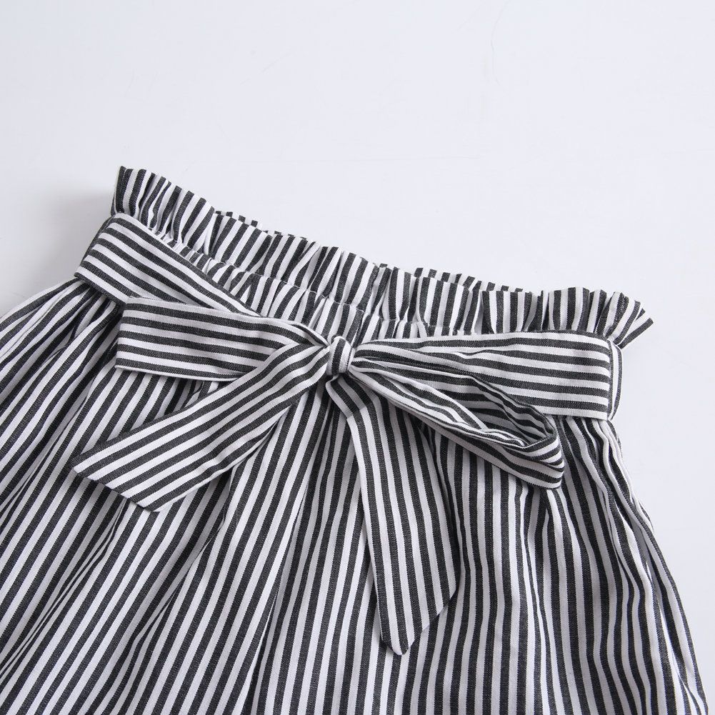 Stripe Girl Pants Kids Cotton Pant Soft Trousers For Girls