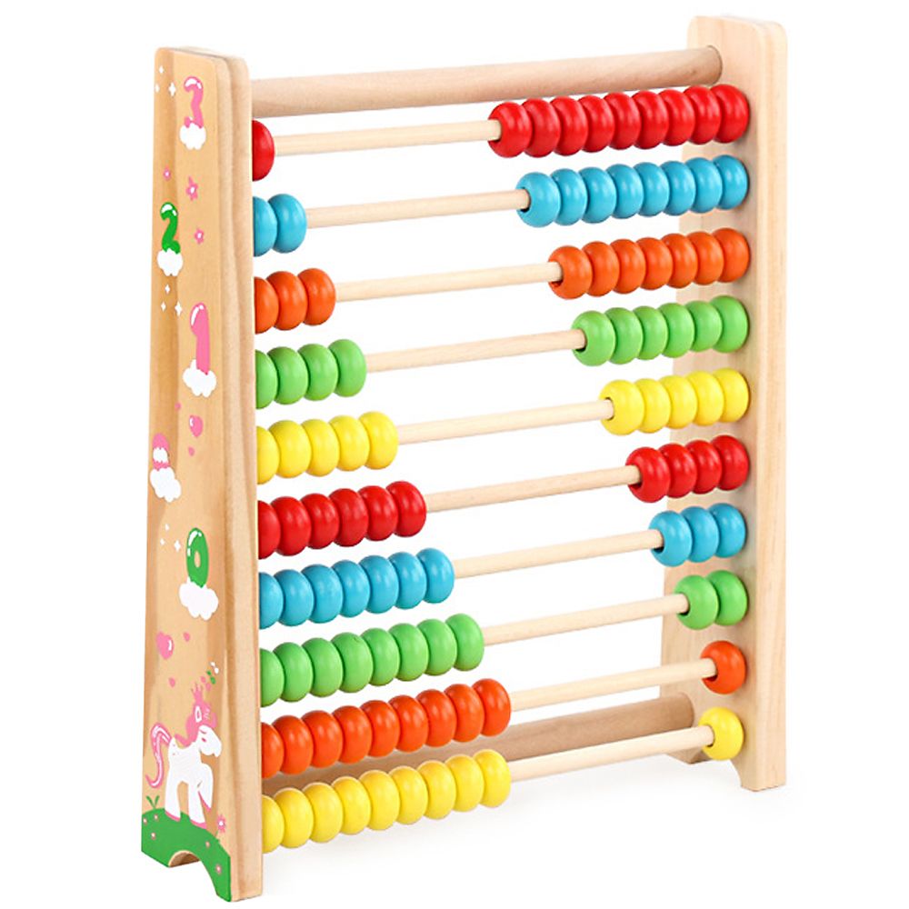 Wooden Abacus Toy Math Wooden Toy Numbers Educational Game