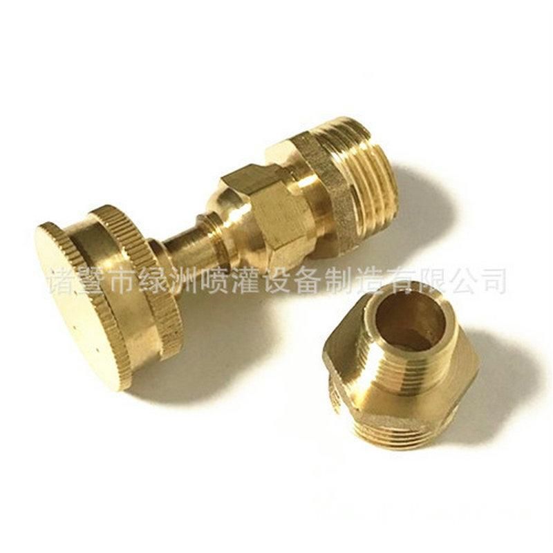 Factory Hot Sale 4 Points Copper Upside down Atomization Nozzle Sprayer Nozzle Greenhouse Garden Spray 4-Eye Nozzle