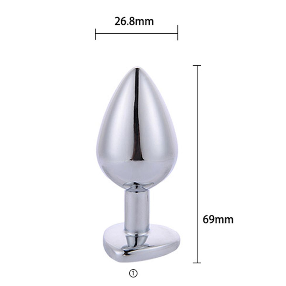 Long Plug Heart-shaped Plug Small Lock Rings Set Sexual Stimulation Toy for Couples