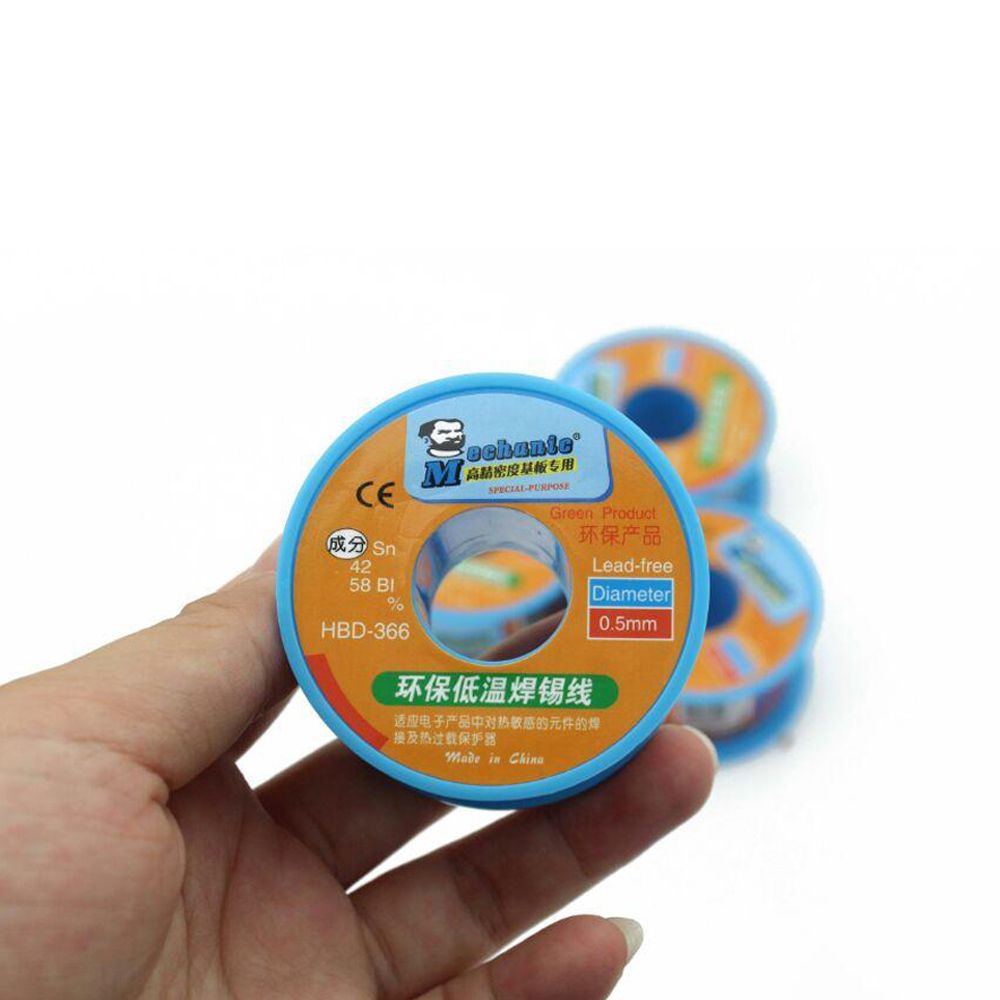 MECHANIC 0.5mm High Purity Lead-Free Environmental Protection Low Temperature Solder Wire For Electronic Components Welding