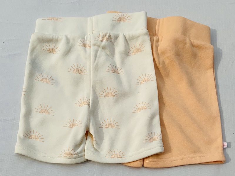 Baby Boys Plain & Patterned Shorts -2 Pieces