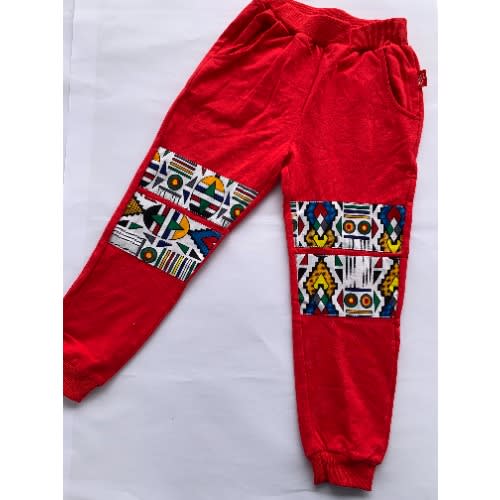 Joggers With Kente Patches
