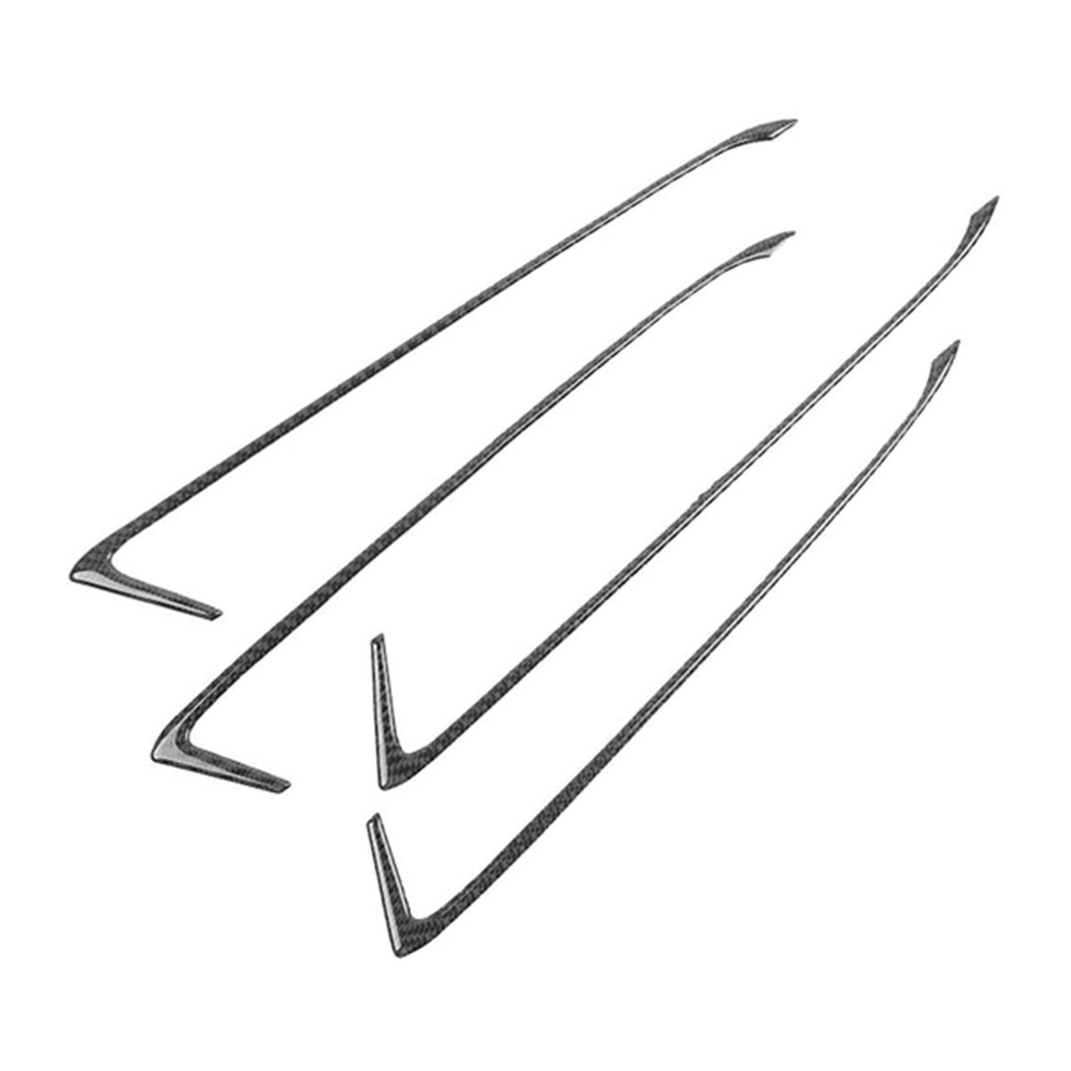 4PCS Car Door Interior Handrail Decoration Strip Frame