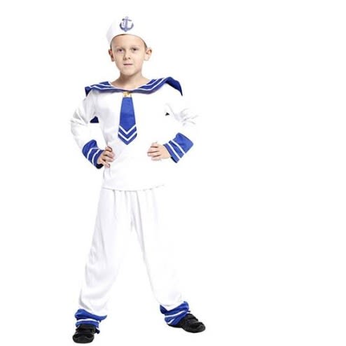 Kids Sailor Boy Dress Up Costume - Full Set