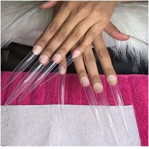 48pcs Extra Long Stiletto Xxl Nail Tips